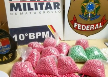 PF e PM prendem homem com mais de 12 mil comprimidos de ecstasy em Cuiabá