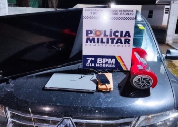 Polícia Militar recupera veículo e prende suspeito por roubo em MT