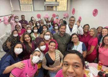 Alerta sobre prevenção de câncer de mama chega aos funcionários do Hospital Municipal Pronto-Socorro de Cuiabá