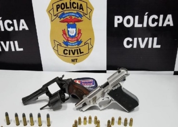 Investigado pelo crime de latrocínio é preso e duas armas são encontradas em sua casa