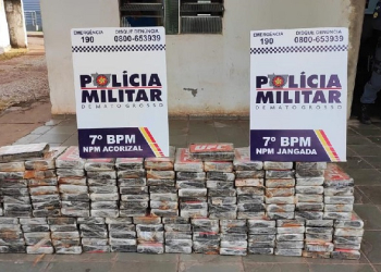 Polícia Militar apreende 160 tabletes de cocaína e prende quadrilha por tráfico