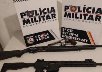 Polícia Militar prende suspeitos e recupera armas de fogo furtadas