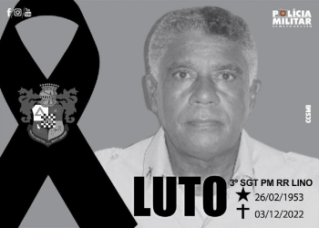 Polícia Militar lamenta falecimento do 3º sargento aposentado Lino Teixeira
