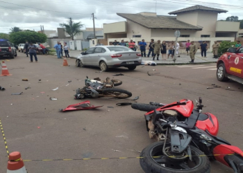 Motociclista morre durante acidente com carro em cruzamento de Sinop