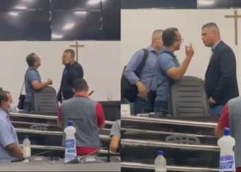 Vereadores batem boca e trocam xingamentos dentro da Câmara Municipal; veja vídeo