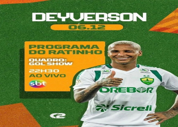 De férias, Deyverson participa do quadro ‘Gol Show’ no Programa do Ratinho