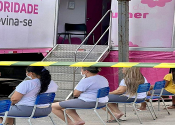 Detentas de Cuiabá são atendidas pela unidade móvel da Santa Casa de Misericórdia