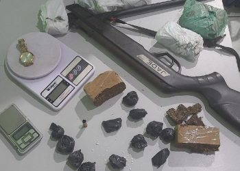 Traficante é preso com armas e drogas na zona rural de Nova Monte Verde