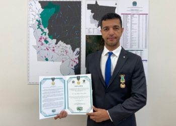 MPF recebe medalha Mérito Protetor Ambiental em Cáceres concedida pela PM