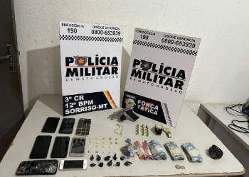 Três membros de organização criminosa são presos com arma de fogo e drogas