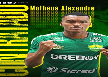 Cuiabá confirma a contratação do lateral-direito Matheus Alexandre, ex-Corinthians