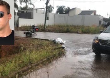 Motociclista bate na lateral de caminhonete em cruzamento e morre no local
