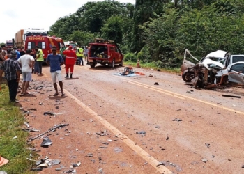 Uma mulher morre e seis ficam feridos em grave acidente na MT-220