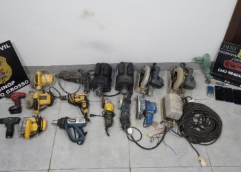 Polícia Civil prende três pessoas que atuavam com venda de materiais furtados em construções