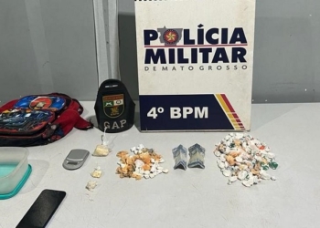 PM prende dupla por tráfico e apreende 113 porções de drogas em Várzea Grande