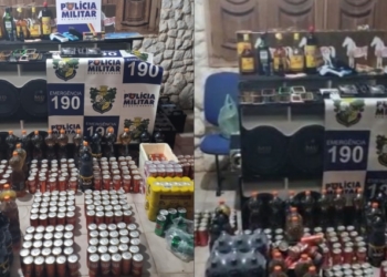 Doze menores são apreendidos e cinco adultos são detidos em festa regada a álcool e drogas