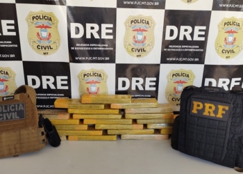 Jovem é presa em flagrante transportando 21 tabletes de maconha em ônibus