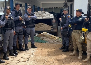 Polícia Militar e PRF apreendem 150 tabletes de cocaína em Canarana
