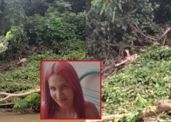 Corpo de mulher levada por tromba d’água é encontrado às margens do Rio dos Peixes; veja vídeo