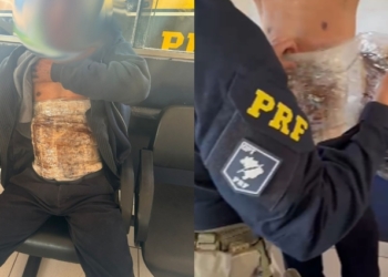 Passageiro de ônibus é preso transportado cocaína colada no corpo