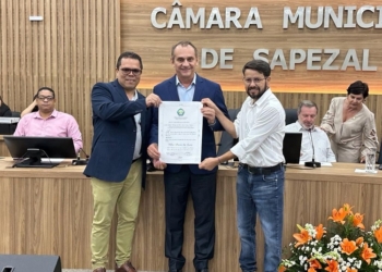 Câmara homenageia Wilson Santos com o título de Cidadão Sapezalense