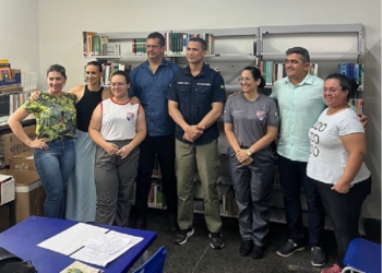 Deputados Coronel Assis e Elizeu Nascimento visitam escolas militares no interior