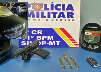 Homem é preso e adolescente apreendido por roubo de carro em Sinop