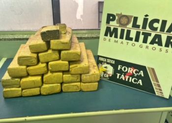 Mulher é preso pela PM com 19 tabletes de maconha em Sinop