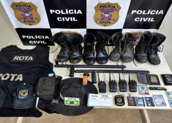 Polícia Civil apreende materiais usados em atividade irregular de segurança privada