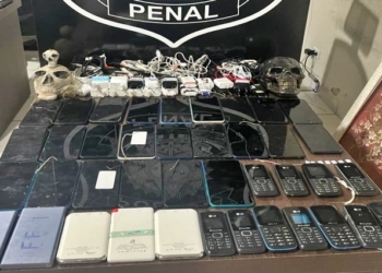 Força-tarefa encontra 33 aparelhos celulares e 19 carregadores na Mata Grande