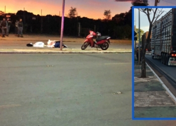 Grávida tem cabeça esmagada por caminhão em acidente na Avenida Miguel Sutil