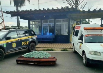 Vídeo mostra traficante preso em Alto Garças com caixão recheado de drogas