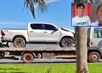 Pai e filho morrem em colisão fatal entre moto e camionete em Peixoto de Azevedo