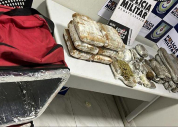 Traficante é preso com 16 tabletes e porções de maconha no bairro Ubirajara