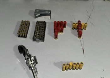 Polícia Militar prende homem com revólver e 130 munições, em Rondonópolis