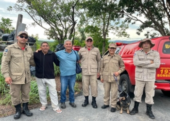 Bombeiros resgatam dois homens que se perderam em região de mata em Chapada dos Guimarães