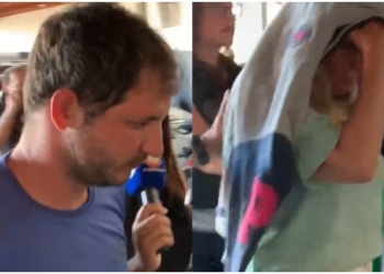 Vídeos mostram mãe e filho acusados de homicídio sendo levados para delegacia; veja