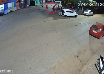 Imagens do Vigia Mais MT se tornam provas de tentativa de homicídio; suspeito é apreendido minutos depois