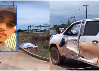 Motociclista morre após bater em Hilux durante ultrapassagem