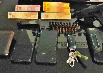 Motorista de Ford Ranger é preso pela Força Tática com pistola e 27 munições