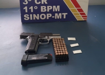 Polícia Militar prende homem com pistola e porções de cocaína em Sinop