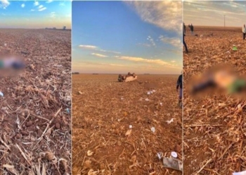 Hilux capota e motorista morre ao ser arremessado para fora do veículo