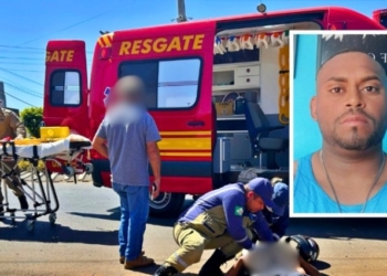 Motociclista morre após ser atropelado por caminhonete em MT