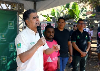 Emanuel lança obra de asfalto no bairro Vila Rosa que irá beneficiar 4 mil pessoas