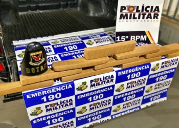 Casal é preso transportando 15 tabletes de drogas em veículo na MT-100