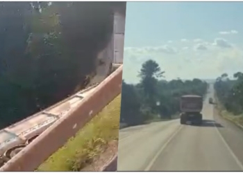Motorista que tentava ultrapassagem mata duas pessoas na BR-163; veja vídeo