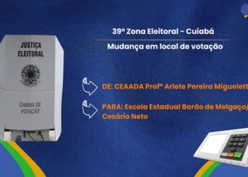 Justiça Eleitoral informa mudança em local de votação de Cuiabá