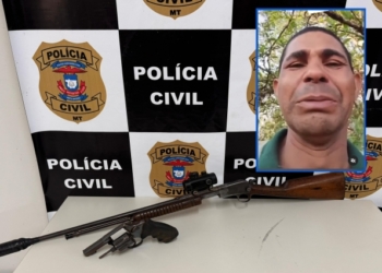 Armas usadas por autor de assassinato de esposa e amante são localizadas