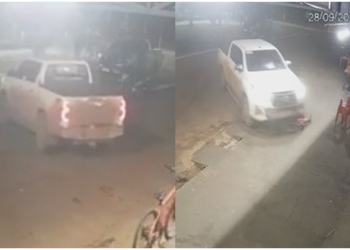 Motorista de Hilux é baleado após tentar atropelar desafeto em conveniência; veja vídeo