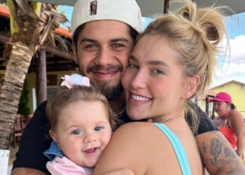 Zé Felipe testa curiosidade de Maria Flor e se diverte com reação da filha: ‘Curiosa’